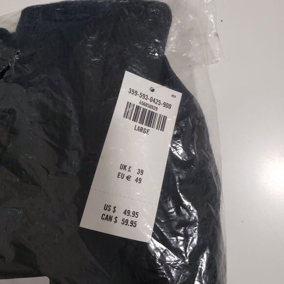 NWT Hollister SWEATER-KNIT BODYCON MIDI DRESS - Black - Size Large‎ - Picture 5 of 8